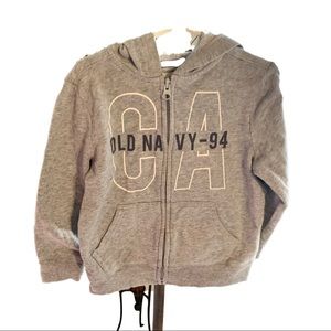 Old Navy Logo Zip-Front Fleece Hoodie